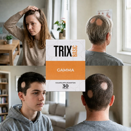 TRIX Basic Gamma für lokalisierte kahle Stellen, die mit Alopecia areata bei Männern und Frauen einhergehen.