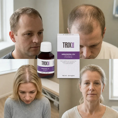 TRIX Basic Minoxidil 5 % für erblich bedingten Haarausfall.